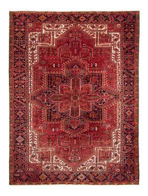 Persisk tæppe - Nomadisk - 338 x 245 cm - mørkerød