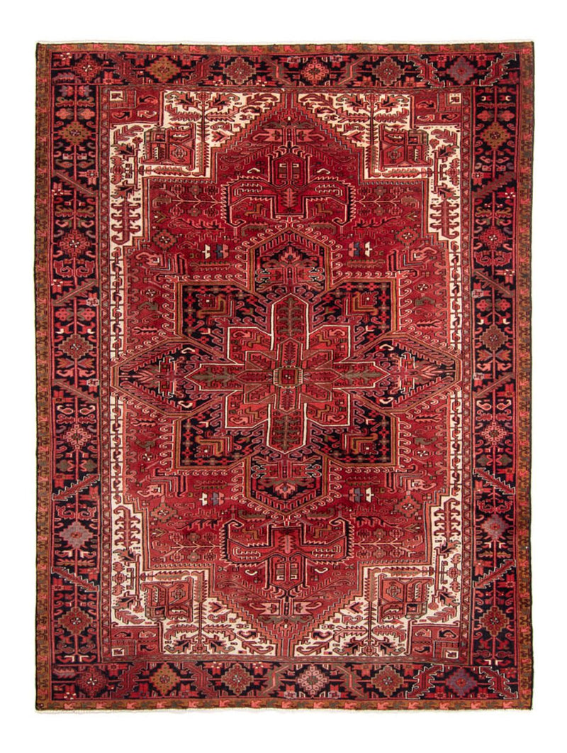 Persisk tæppe - Nomadisk - 338 x 245 cm - mørkerød