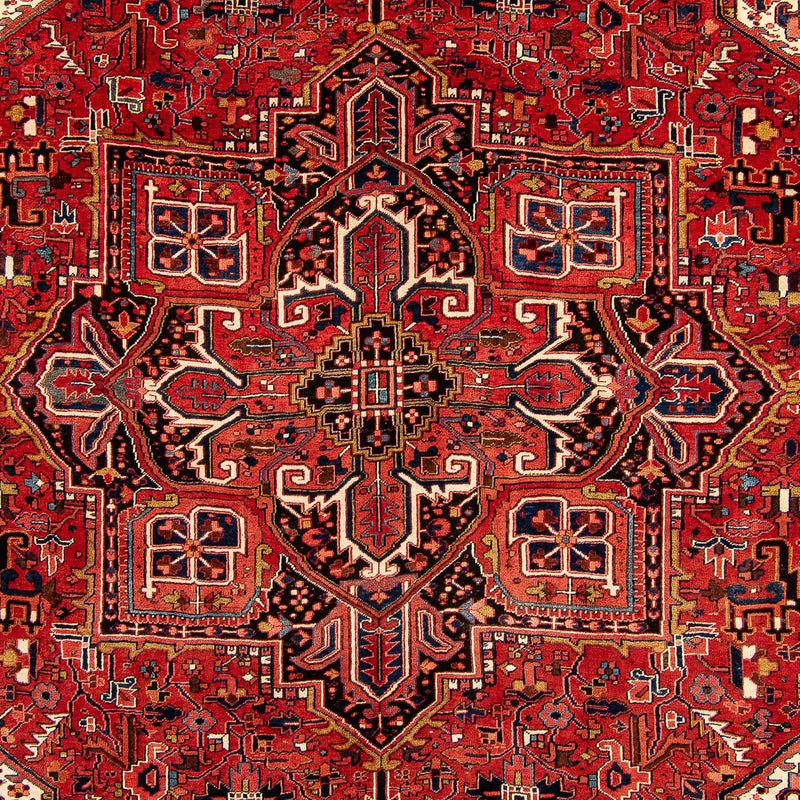 Persisk tæppe - Nomadisk - 382 x 286 cm - mørkerød