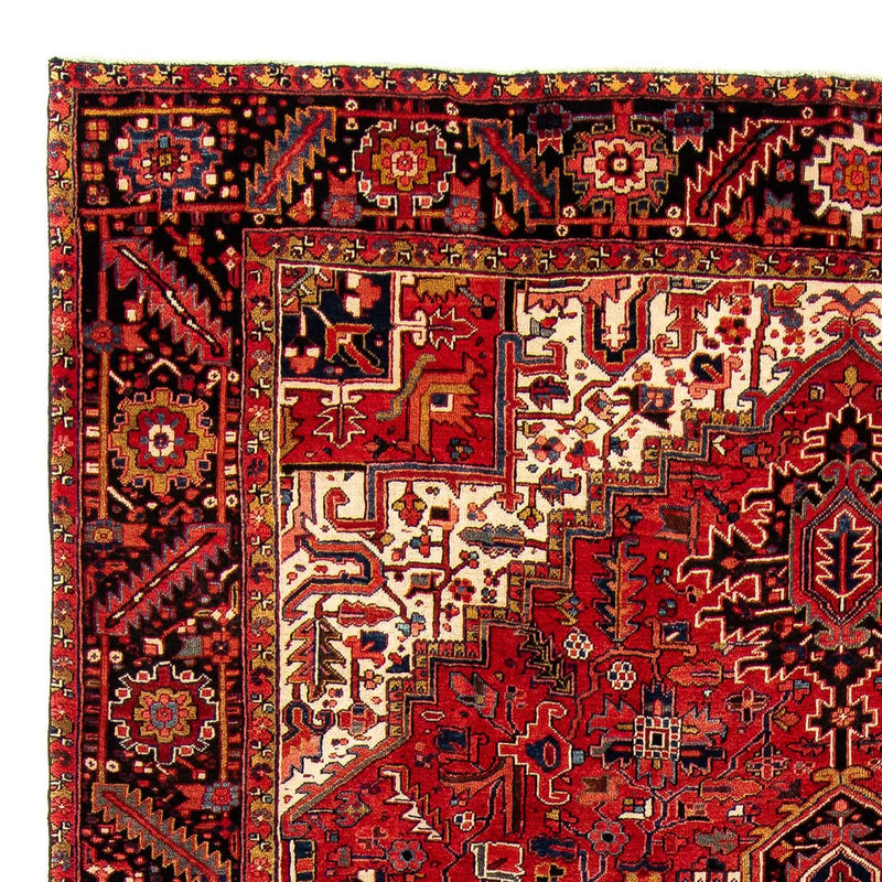 Persisk tæppe - Nomadisk - 382 x 286 cm - mørkerød