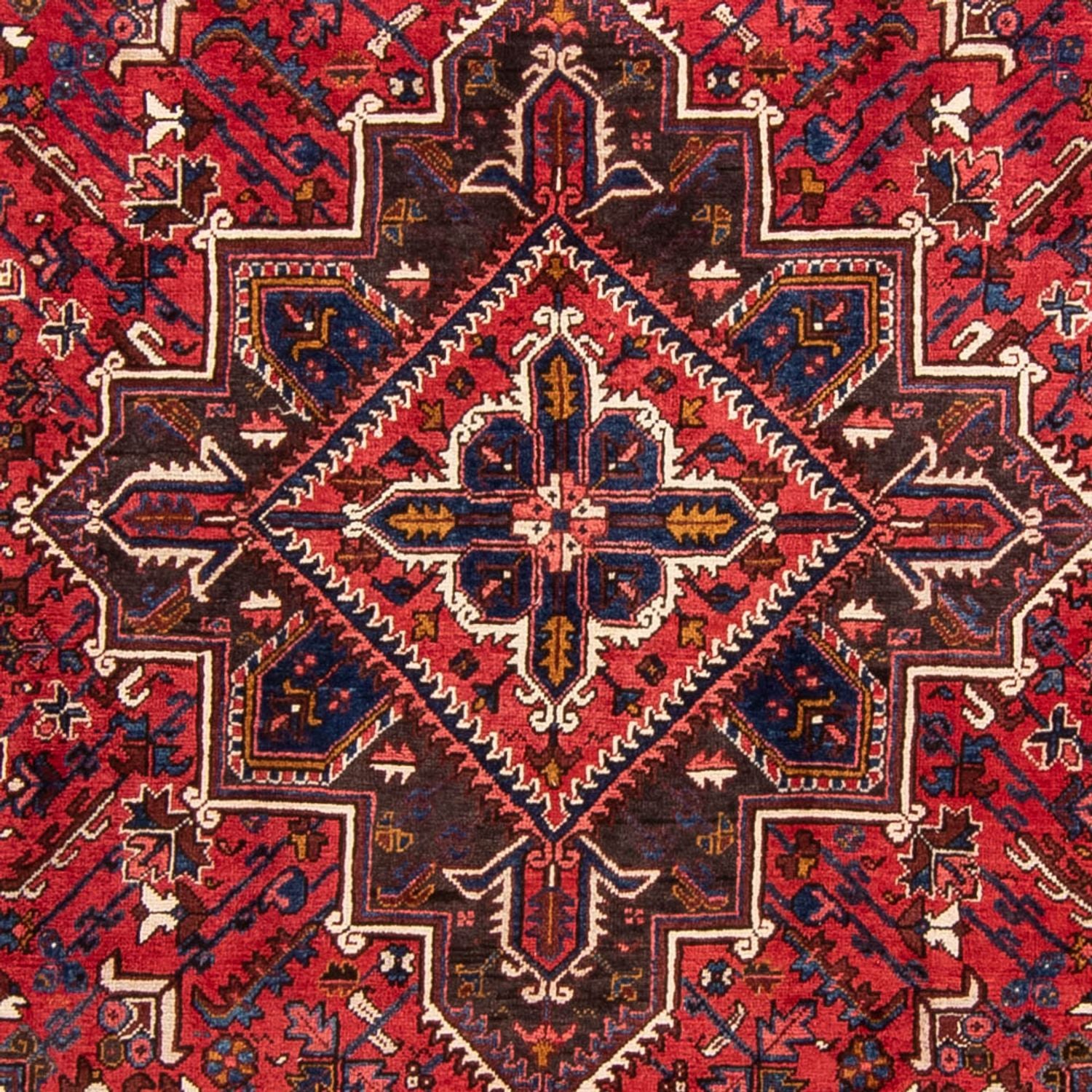 Persisk tæppe - Nomadisk - 337 x 240 cm - mørkerød