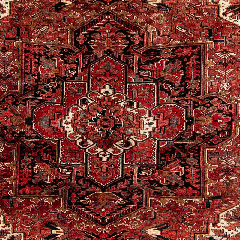 Persisk tæppe - Nomadisk - 390 x 295 cm - mørkerød