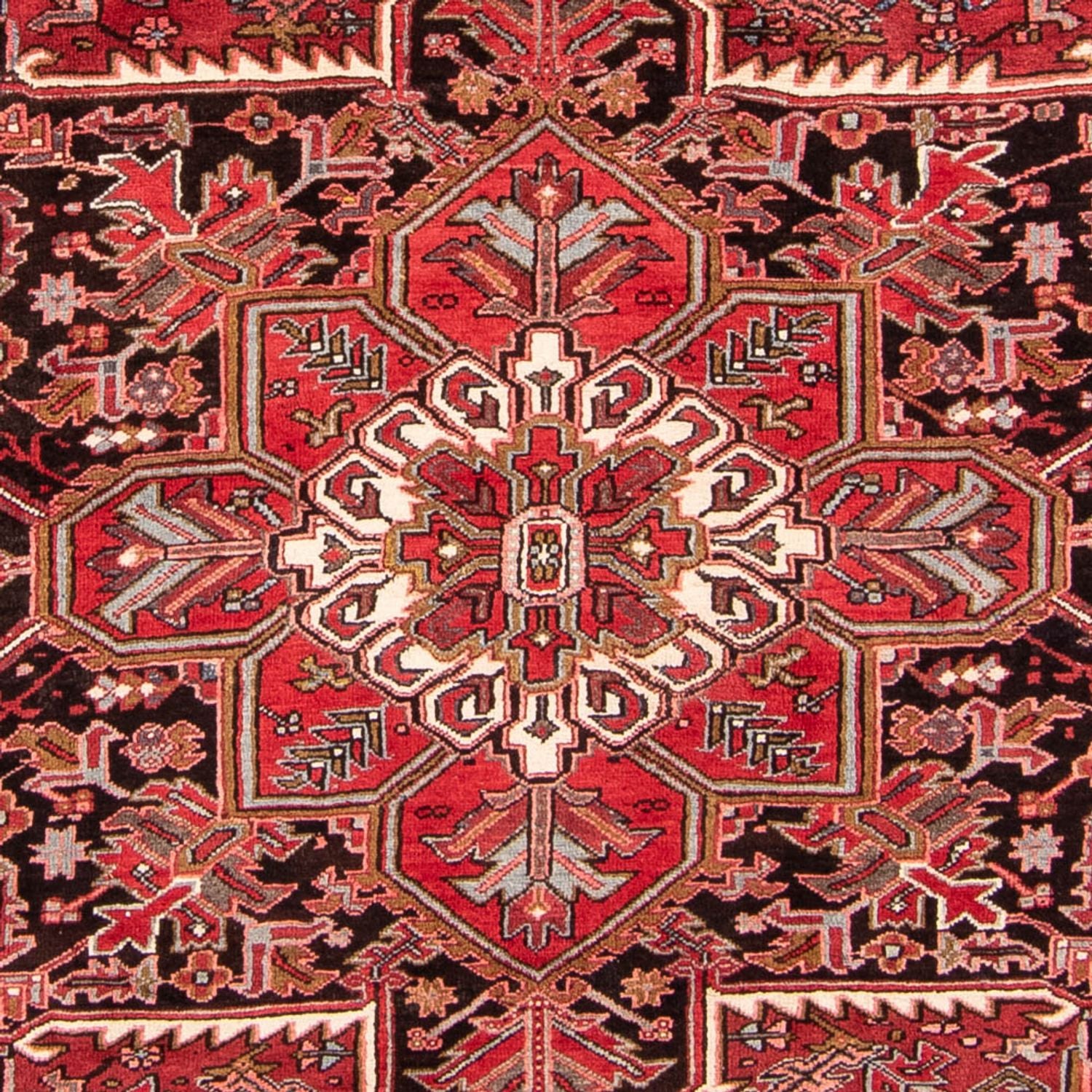 Persisk tæppe - Nomadisk - 342 x 252 cm - lysrød