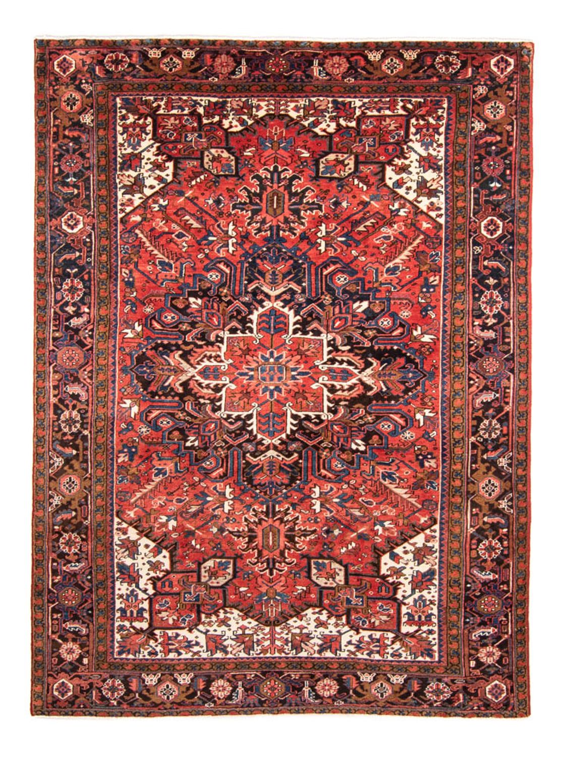Persisk tæppe - Nomadisk - 330 x 229 cm - mørkerød