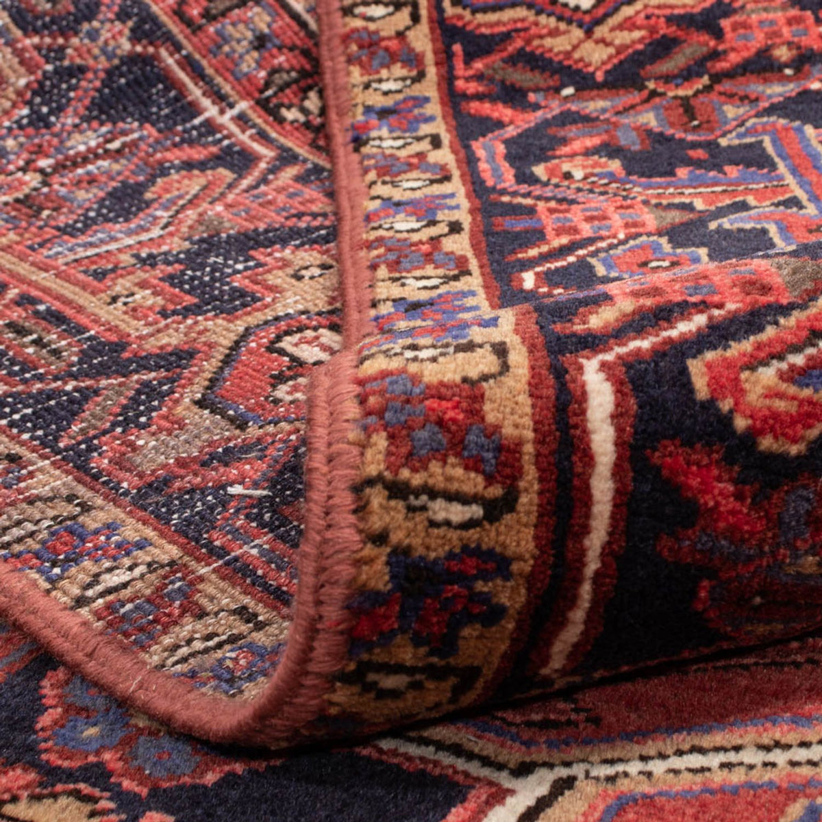 Persisk tæppe - Nomadisk - 335 x 246 cm - mørkerød