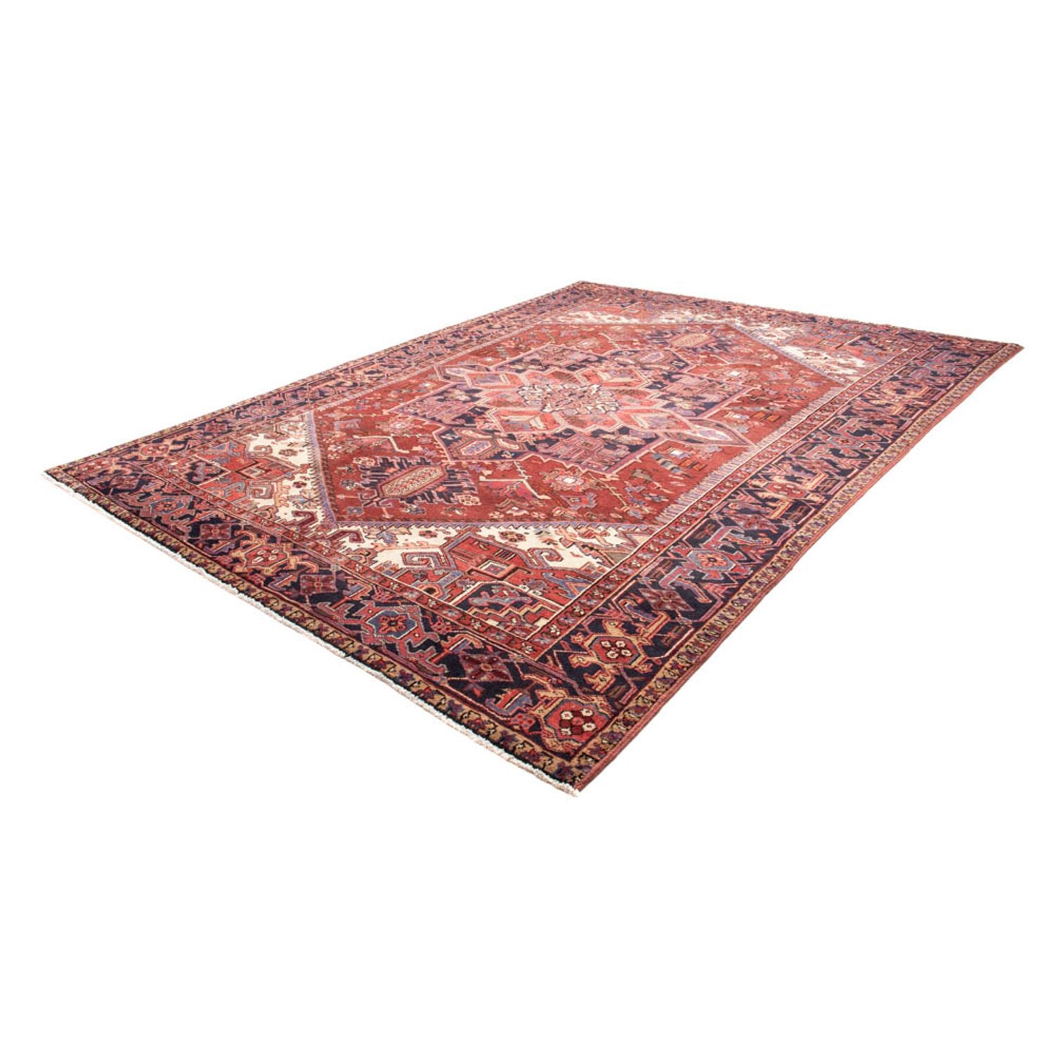 Persisk tæppe - Nomadisk - 335 x 246 cm - mørkerød