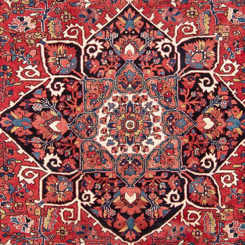 Persisk tæppe - Nomadisk - 344 x 240 cm - lysrød