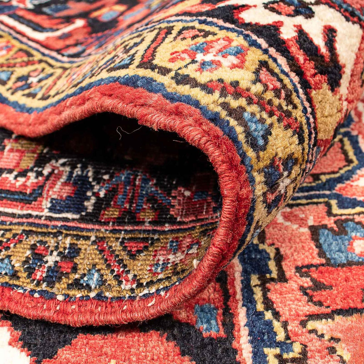 Persisk tæppe - Nomadisk - 344 x 240 cm - lysrød