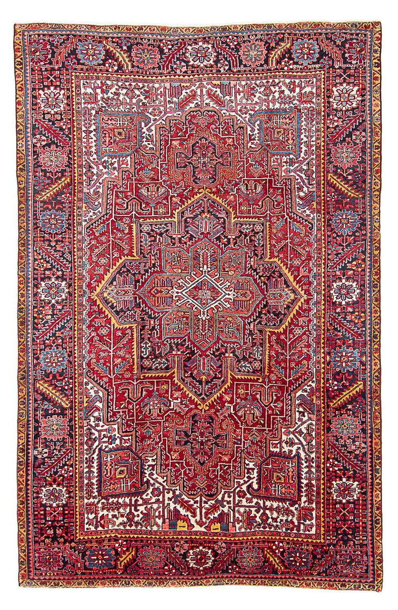 Persisk tæppe - Nomadisk - 358 x 245 cm - lysrød