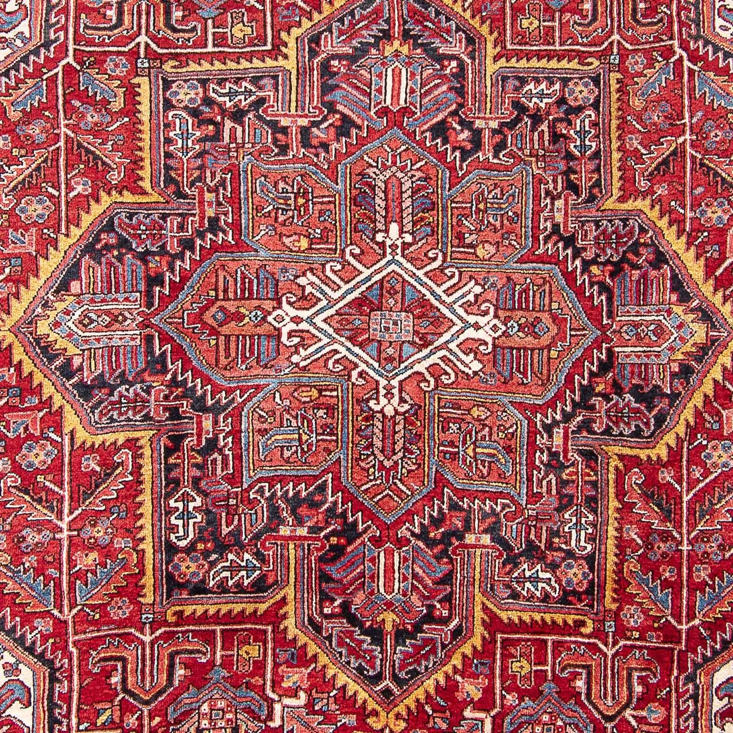 Persisk tæppe - Nomadisk - 358 x 245 cm - lysrød