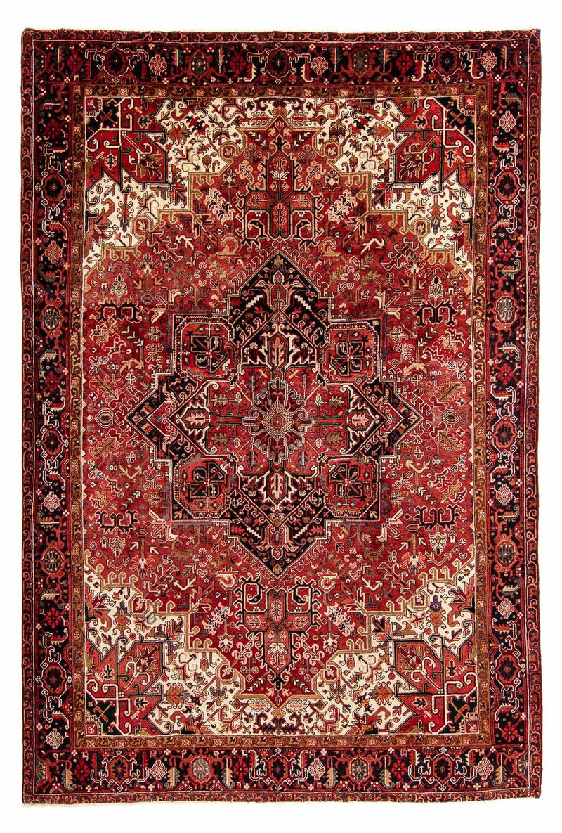 Persisk tæppe - Nomadisk - 400 x 310 cm - mørkerød