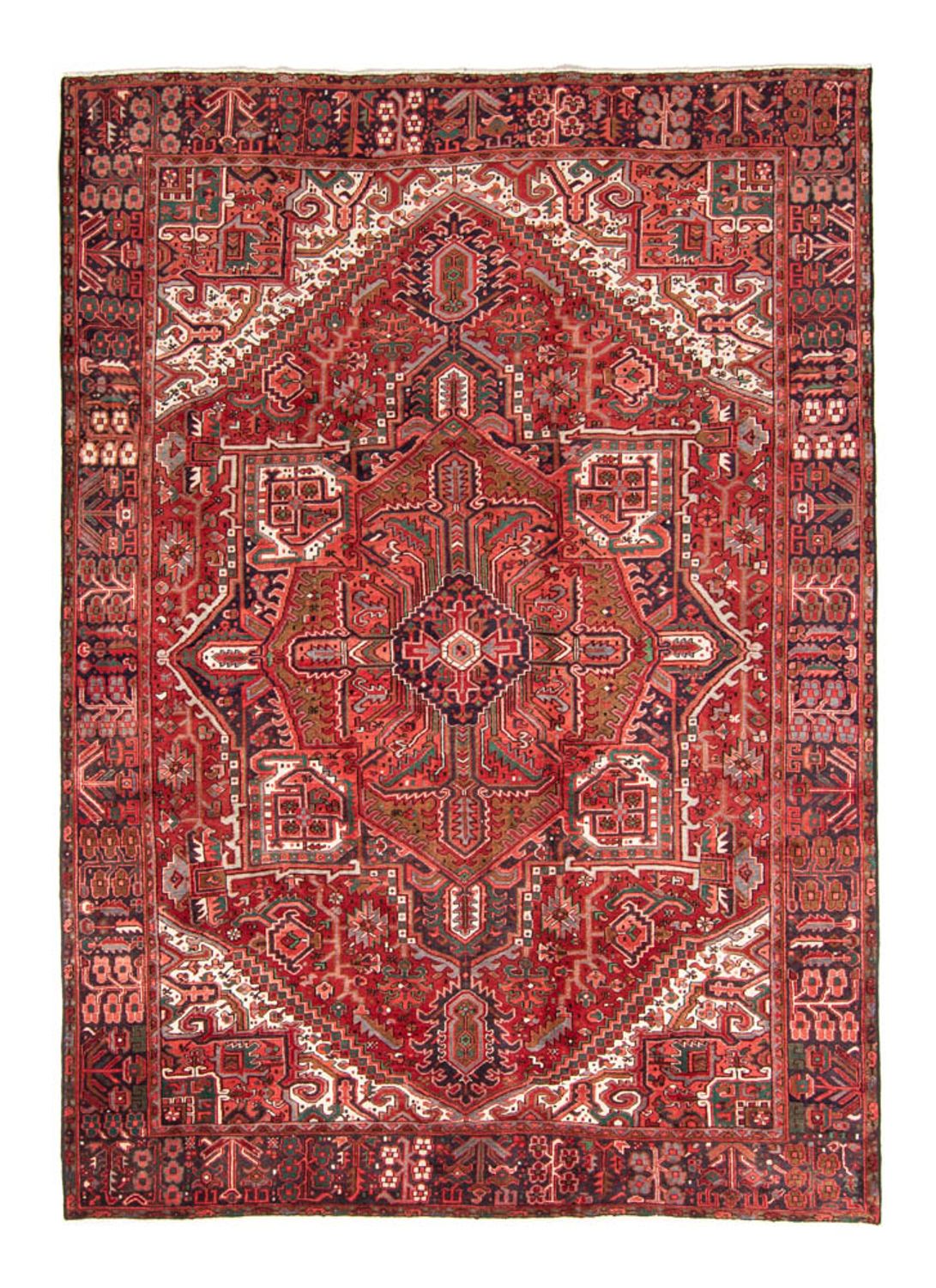 Persisk tæppe - Nomadisk - 333 x 250 cm - lysrød