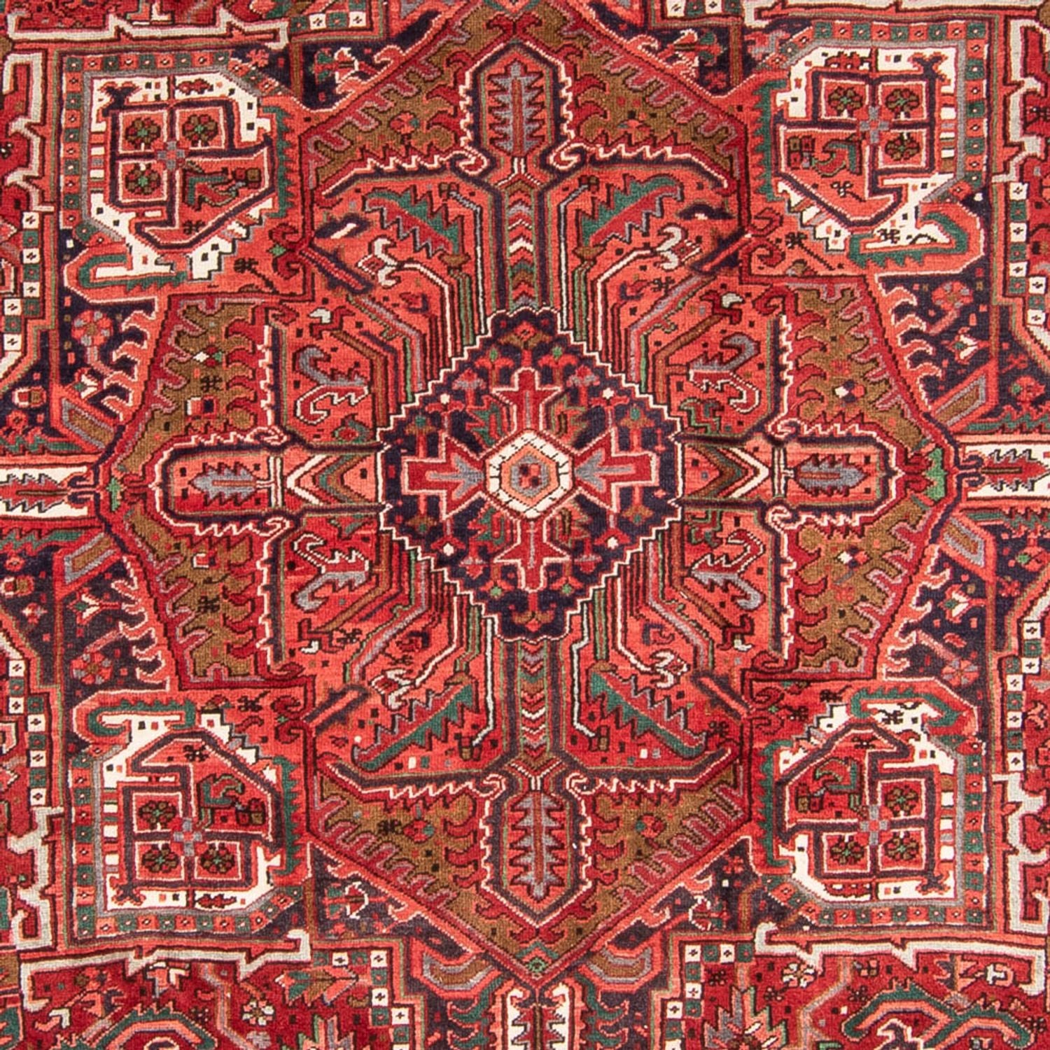 Persisk tæppe - Nomadisk - 333 x 250 cm - lysrød