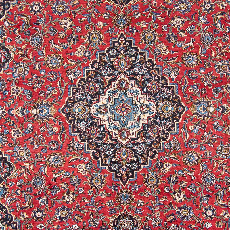 Persisk tæppe - Keshan - 400 x 398 cm - rød