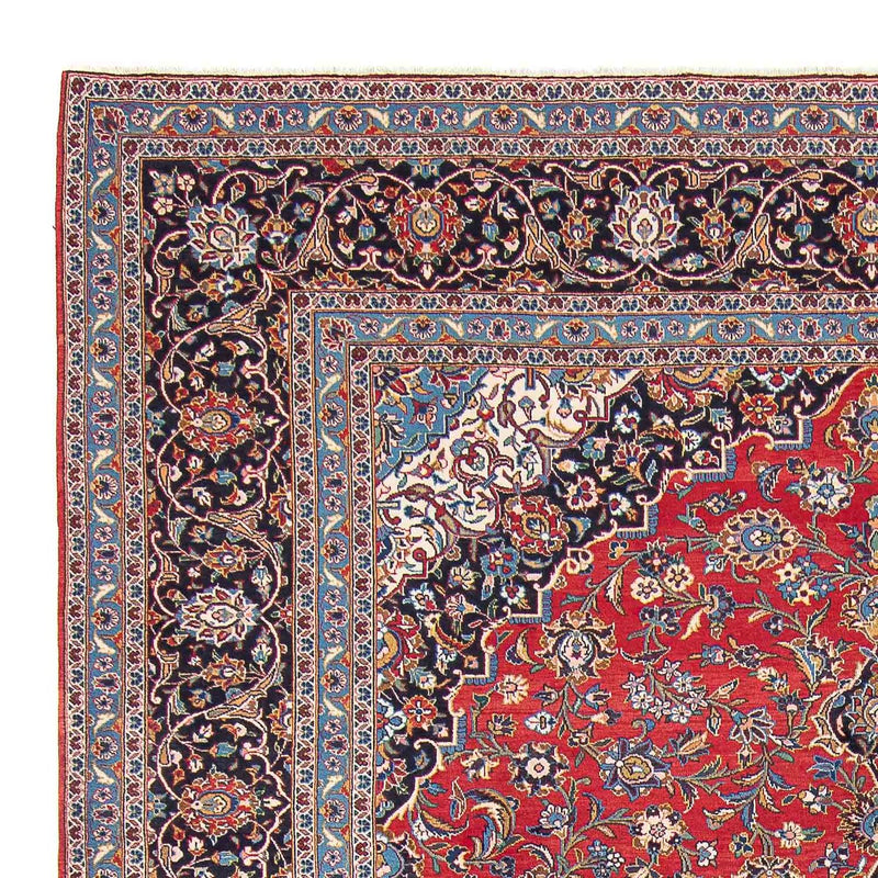 Persisk tæppe - Keshan - 400 x 398 cm - rød