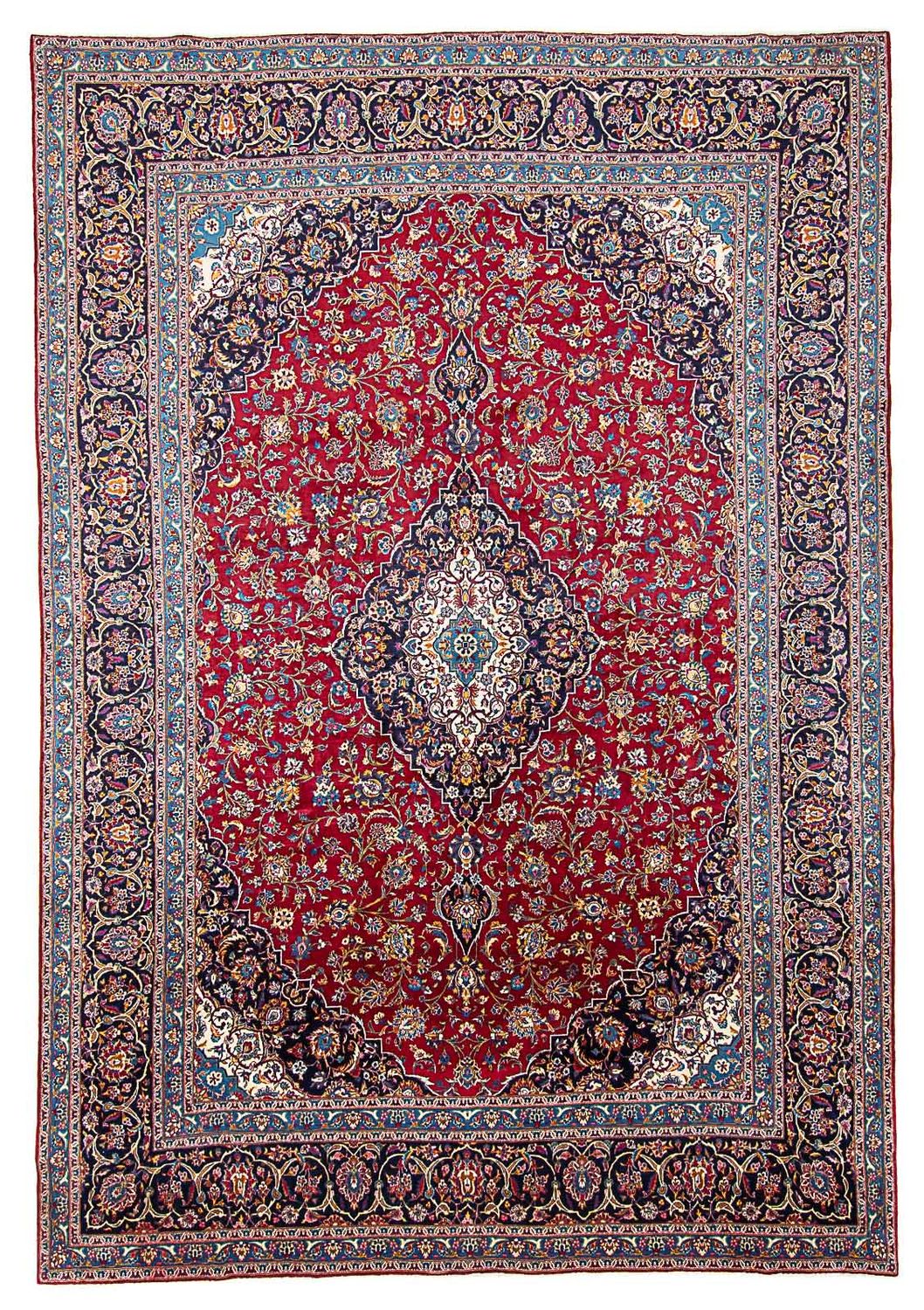 Persisk tæppe - Nomadisk - 422 x 296 cm - rød