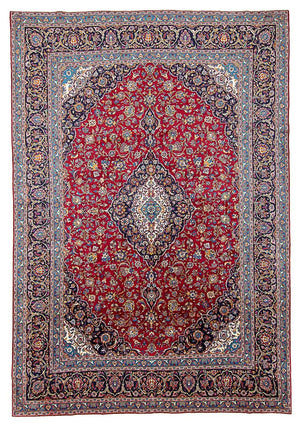 Persisk tæppe - Nomadisk - 422 x 296 cm - rød