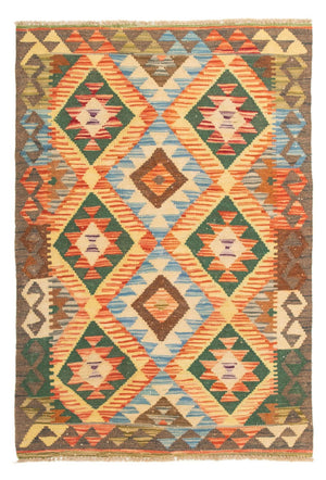 Kelim Carpet - Splash - 125 x 80 cm - flerfarvet