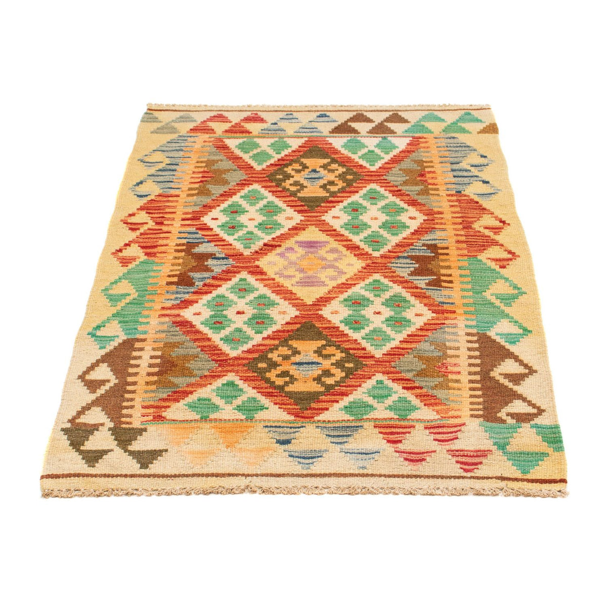 Kelim Carpet - Splash - 125 x 80 cm - flerfarvet