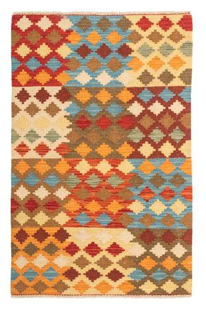 Kelim Carpet - Splash - 125 x 80 cm - flerfarvet