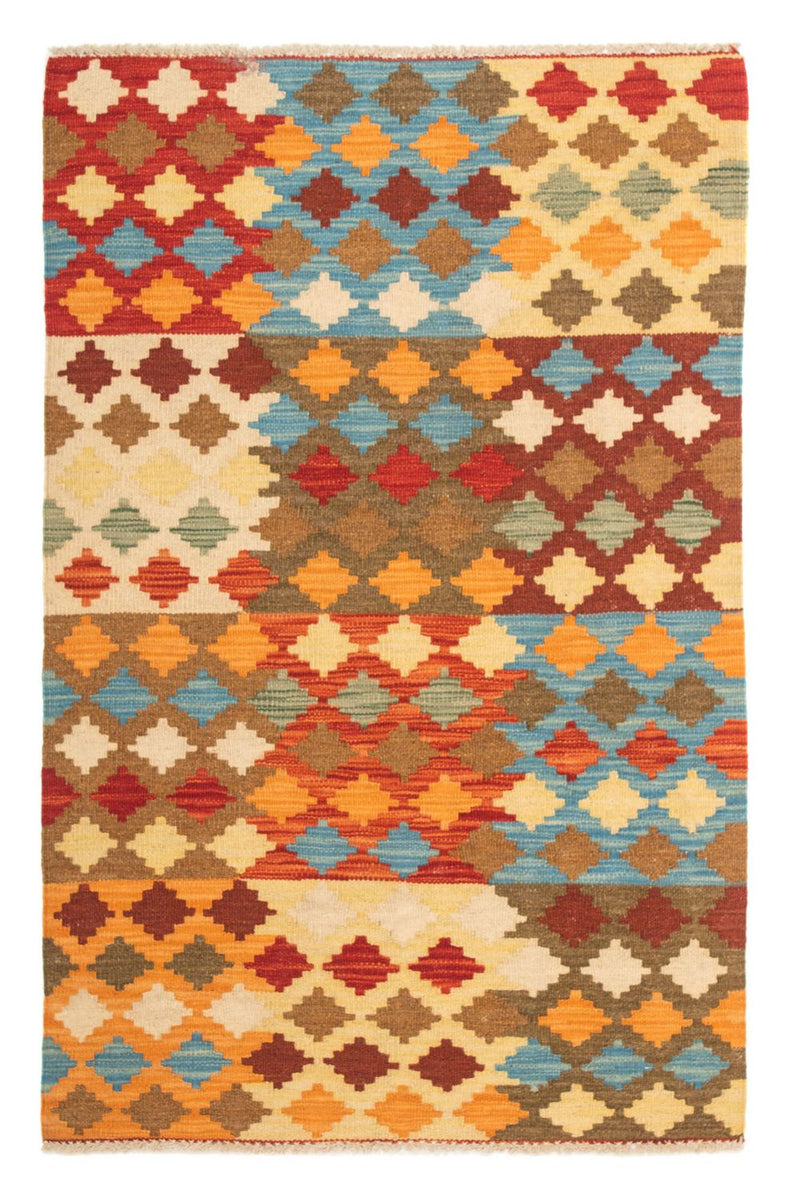 Kelim Carpet - Splash - 125 x 80 cm - flerfarvet