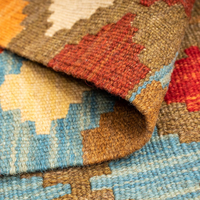 Kelim Carpet - Splash - 125 x 80 cm - flerfarvet