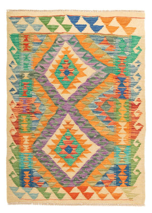 Kelim Carpet - Splash - 125 x 80 cm - flerfarvet