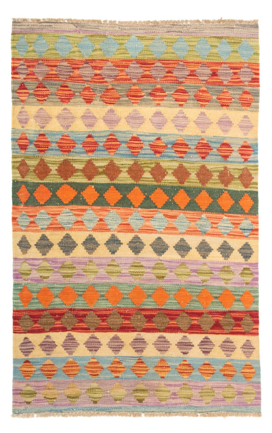 Kelim Carpet - Splash - 125 x 80 cm - flerfarvet