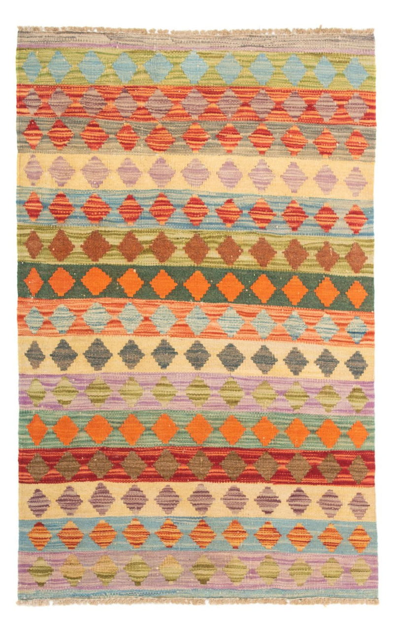 Kelim Carpet - Splash - 125 x 80 cm - flerfarvet