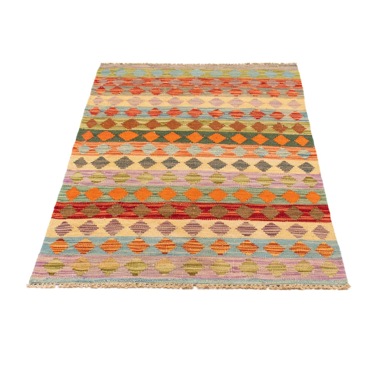 Kelim Carpet - Splash - 125 x 80 cm - flerfarvet