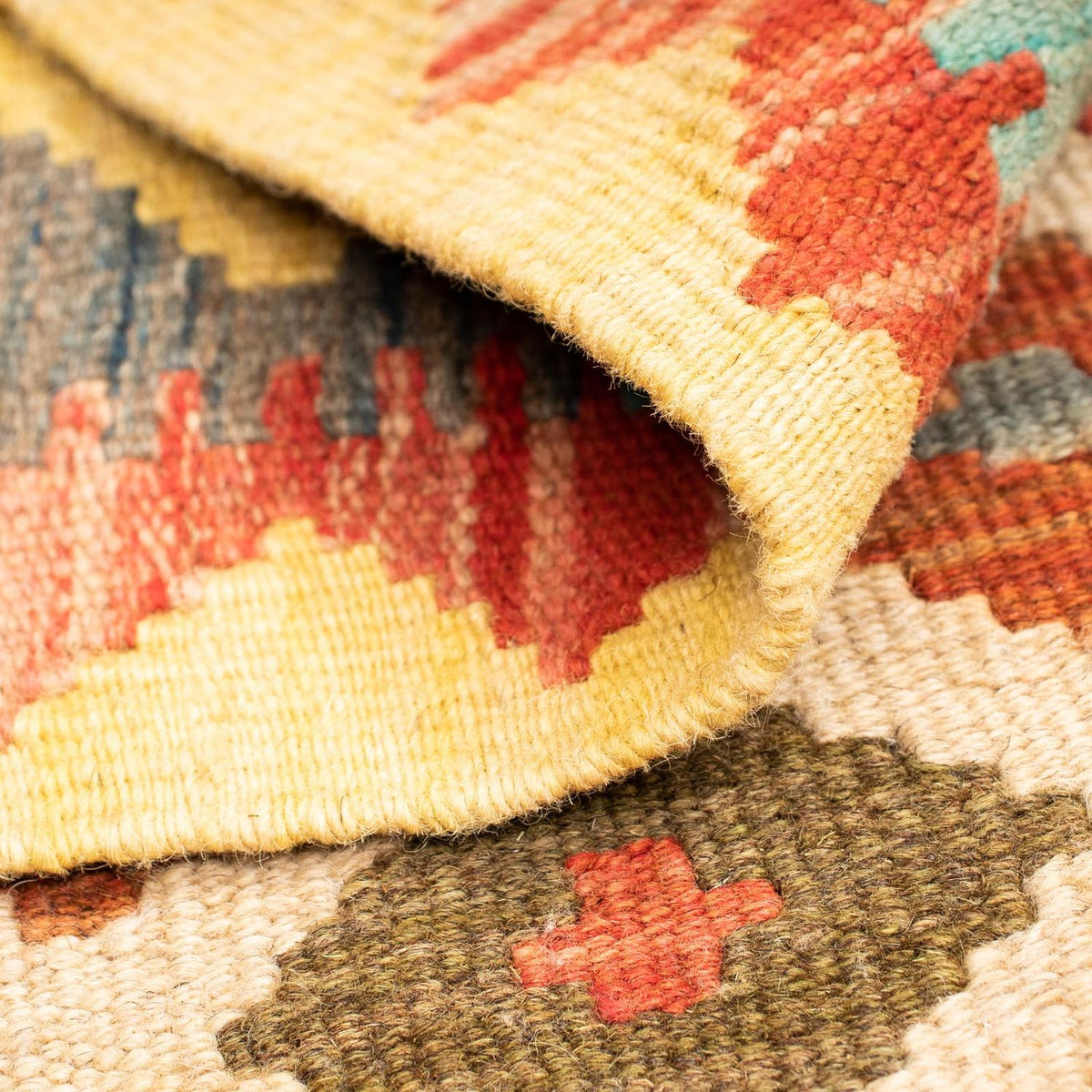 Kelim Carpet - Splash - 125 x 80 cm - flerfarvet