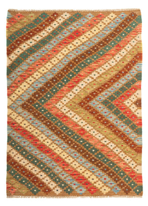 Kelim Carpet - Splash - 125 x 80 cm - flerfarvet