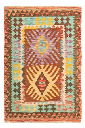 Kelim Carpet - Splash - 125 x 80 cm - flerfarvet