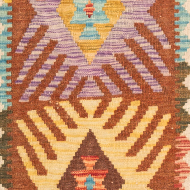 Kelim Carpet - Splash - 125 x 80 cm - flerfarvet