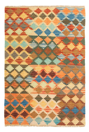 Kelim Carpet - Splash - 125 x 80 cm - flerfarvet