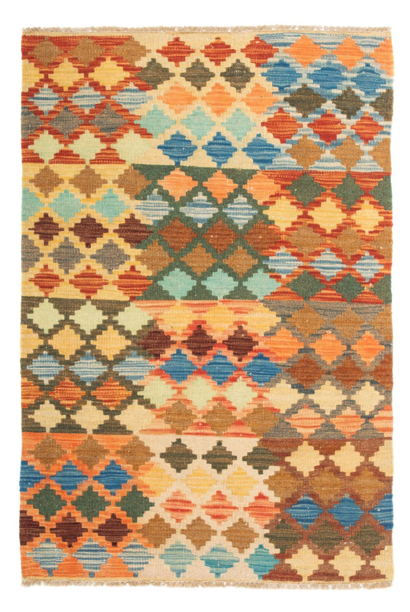 Kelim Carpet - Splash - 125 x 80 cm - flerfarvet