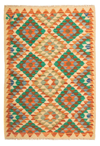 Kelim Carpet - Splash - 125 x 80 cm - flerfarvet