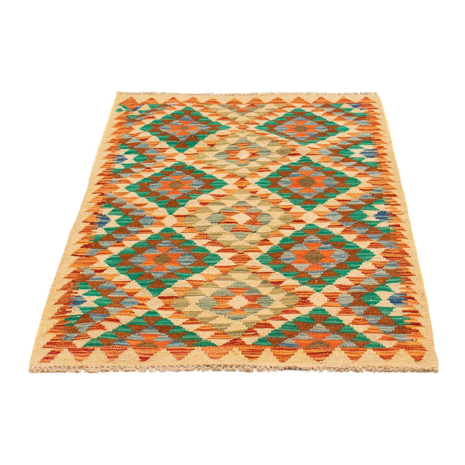 Kelim Carpet - Splash - 125 x 80 cm - flerfarvet