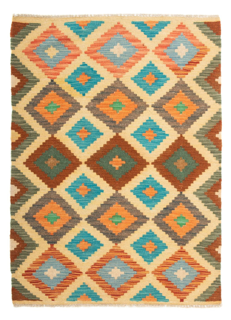 Kelim Carpet - Splash - 125 x 80 cm - flerfarvet