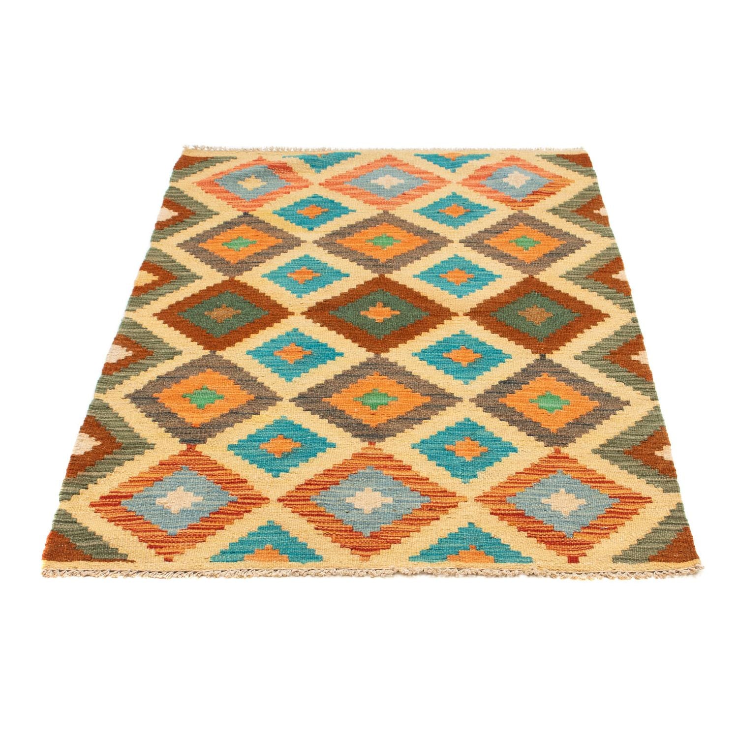 Kelim Carpet - Splash - 125 x 80 cm - flerfarvet