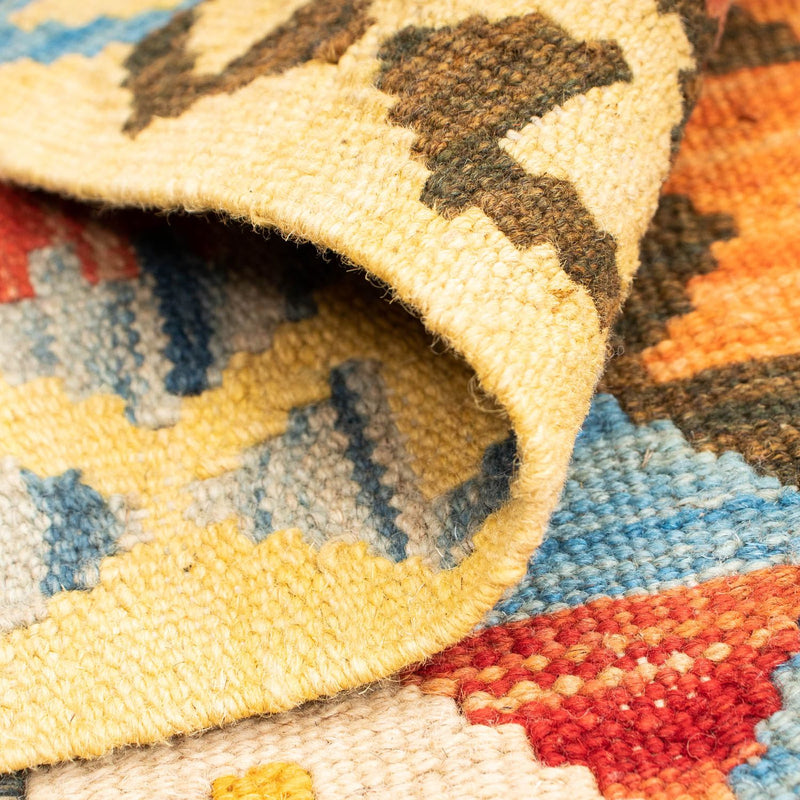 Kelim Carpet - Splash - 125 x 80 cm - flerfarvet
