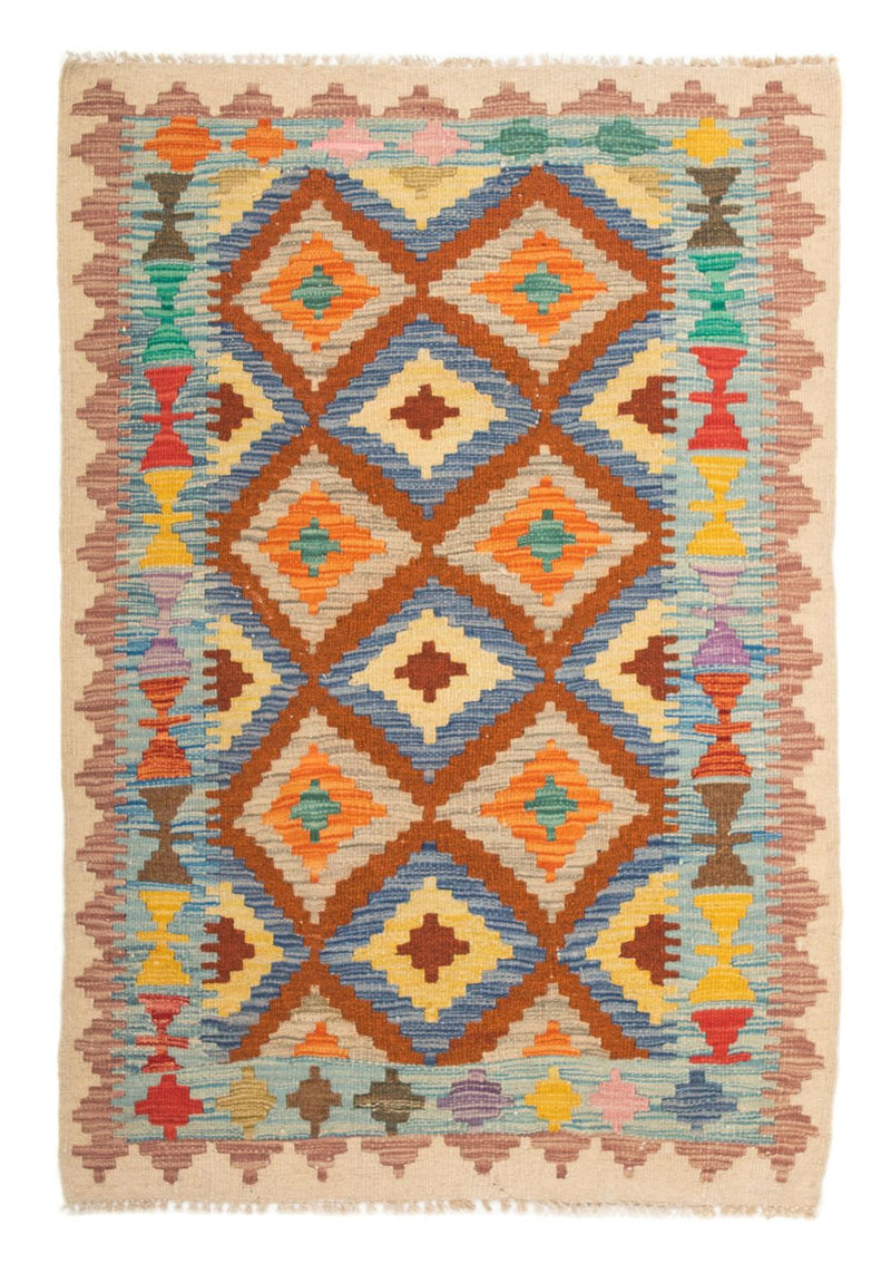 Kelim Carpet - Splash - 125 x 80 cm - flerfarvet