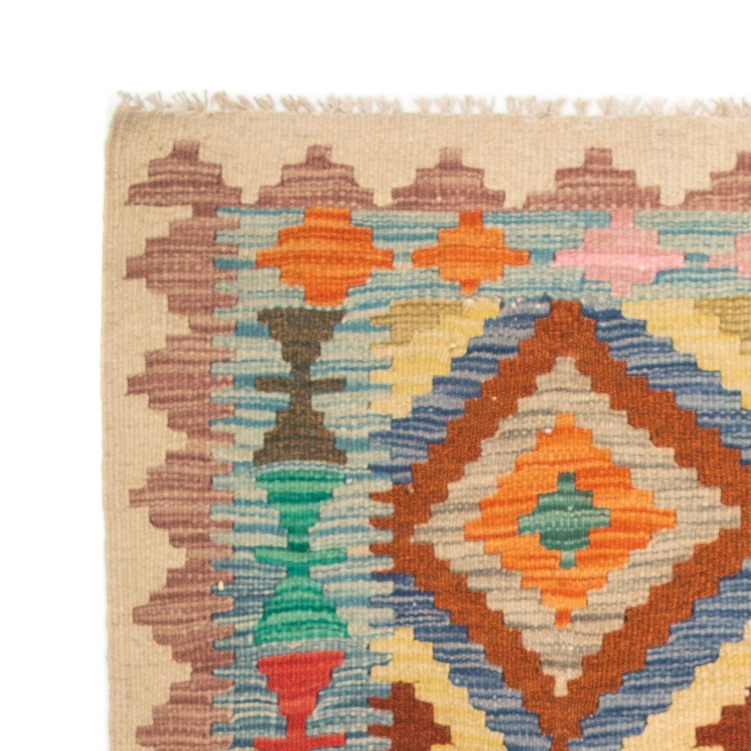 Kelim Carpet - Splash - 125 x 80 cm - flerfarvet