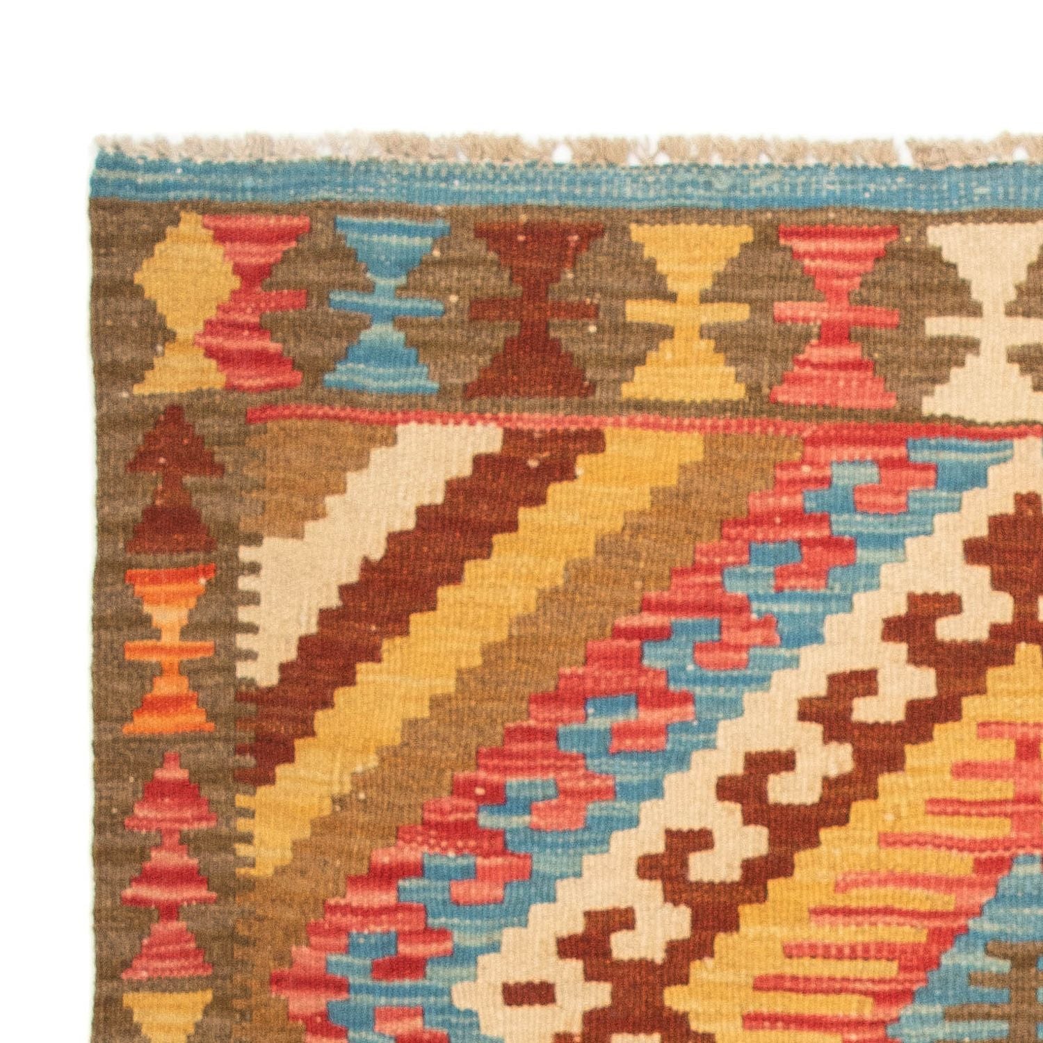 Kelim Carpet - Splash - 121 x 85 cm - flerfarvet