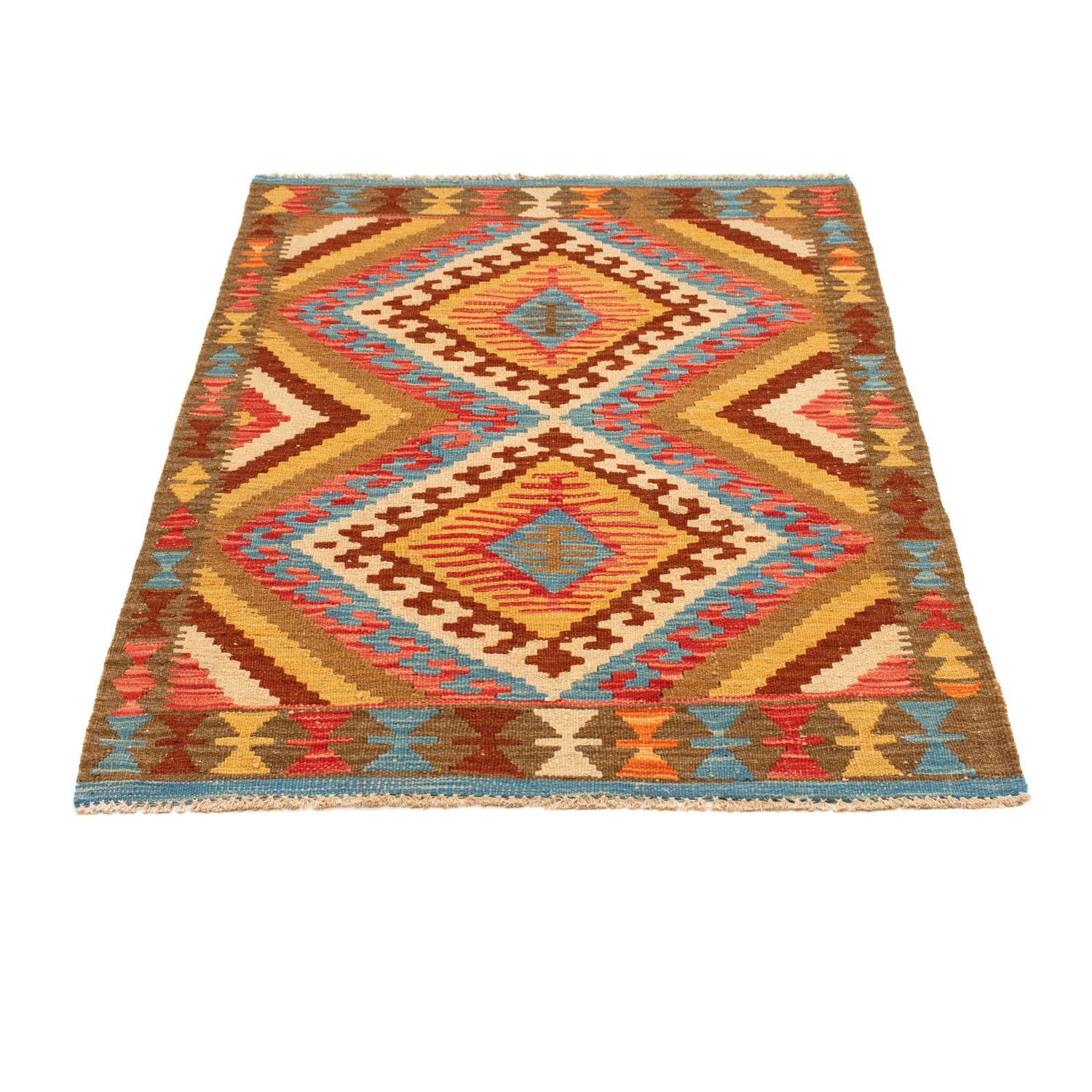Kelim Carpet - Splash - 121 x 85 cm - flerfarvet