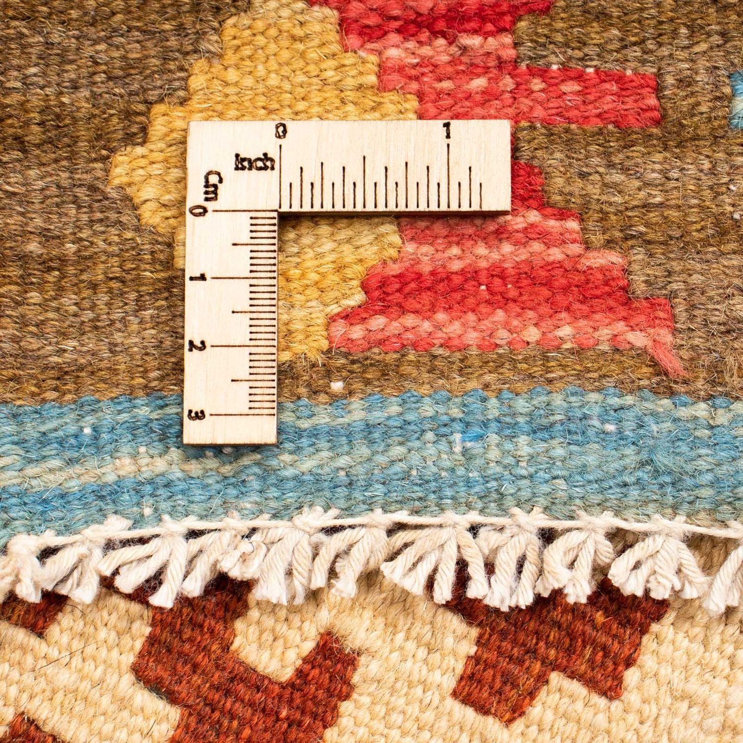 Kelim Carpet - Splash - 121 x 85 cm - flerfarvet
