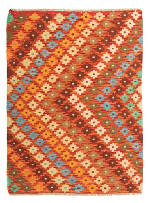 Kelim Carpet - Splash - 121 x 89 cm - flerfarvet