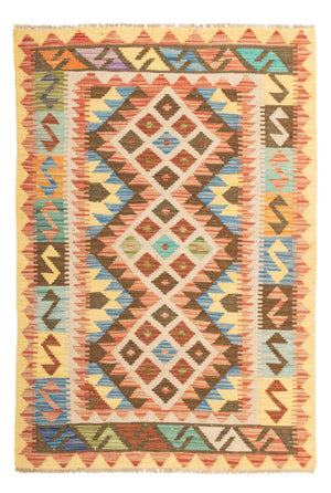 Kelim Carpet - Splash - 124 x 86 cm - flerfarvet