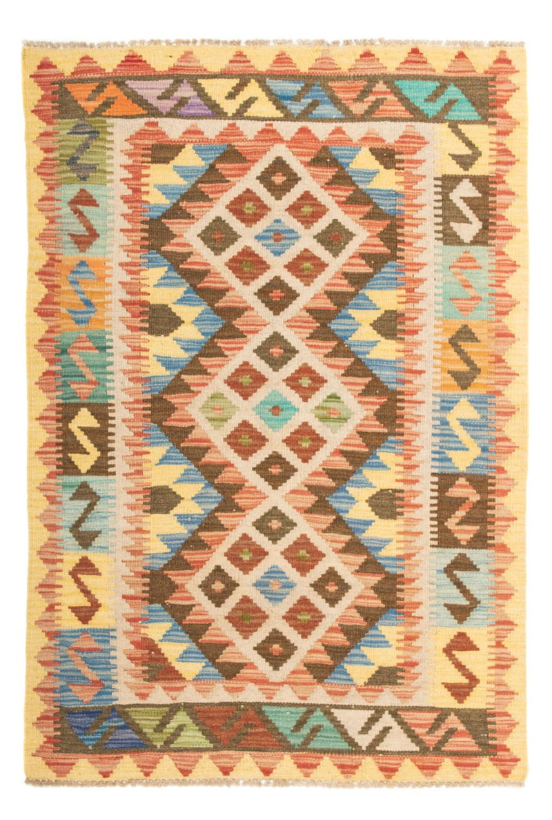 Kelim Carpet - Splash - 124 x 86 cm - flerfarvet