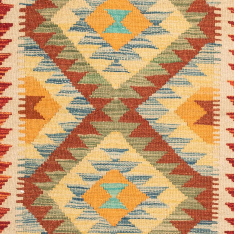Kelim Carpet - Splash - 124 x 86 cm - flerfarvet